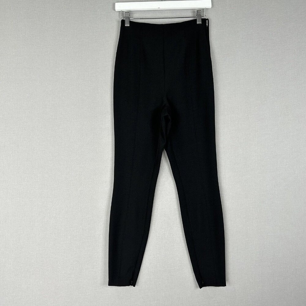 A.L.C. Womens Dress Pants 2 Black Tapered Zip Ankle Trouser Office Work Basic